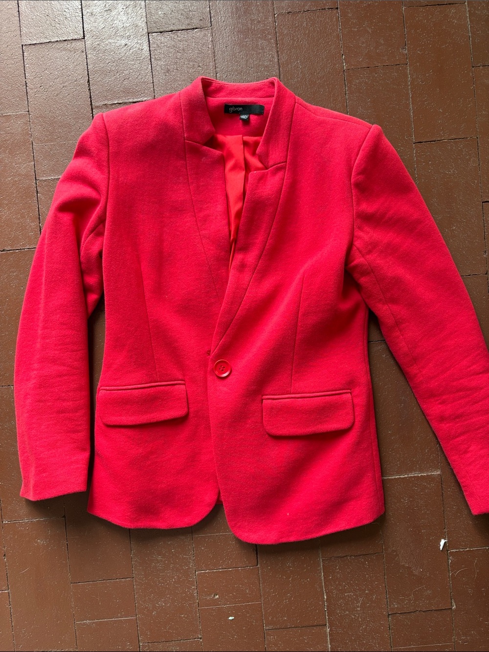 Gibson Red soft material blazer